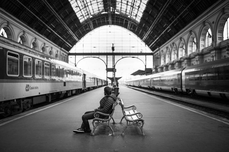 Vintage train travel